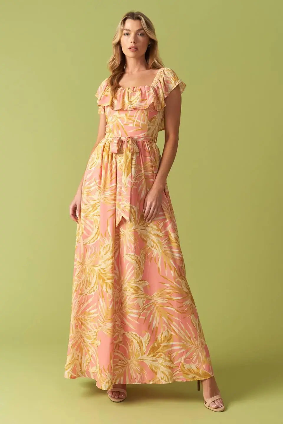 THE ART OF BALANCE WOVEN MIDI DRESS - Flying Tomato - Flyclothing LLC