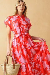 MAKE IT COUNT WOVEN MIDI DRESS - Flying Tomato - Flyclothing LLC