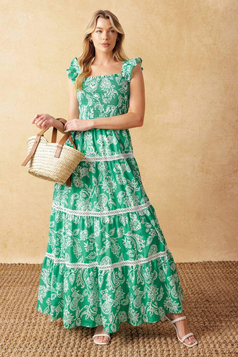 MOMENT IN TIME WOVEN MAXI DRESS - Flying Tomato - Flyclothing LLC