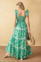 MOMENT IN TIME WOVEN MAXI DRESS - Flying Tomato - Flyclothing LLC