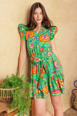 BRIGHTER DAYS WOVEN MINI DRESS - Flying Tomato - Flyclothing LLC