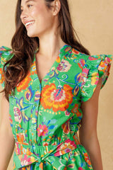 BRIGHTER DAYS WOVEN MINI DRESS - Flying Tomato - Flyclothing LLC