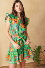 BRIGHTER DAYS WOVEN MINI DRESS - Flying Tomato - Flyclothing LLC
