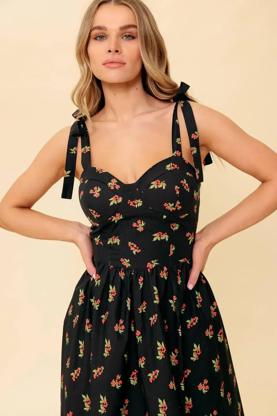 ENCHANTING MOMENTS WOVEN MDI DRESS - Flying Tomato - Flyclothing LLC