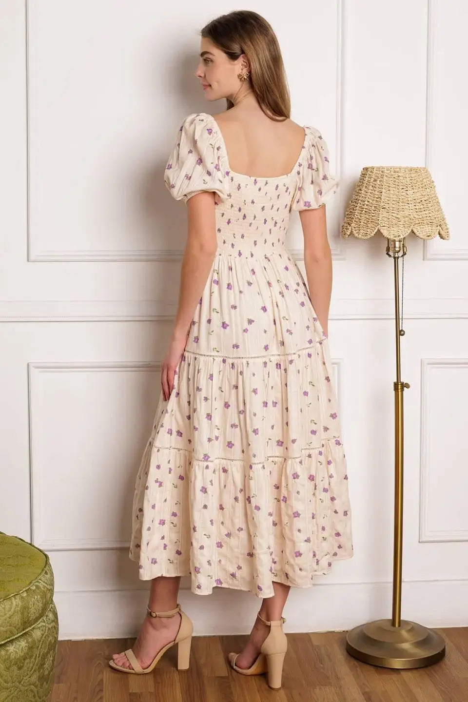SUNSET GAZING WOVEN MIDI DRESS - Flying Tomato - Flyclothing LLC