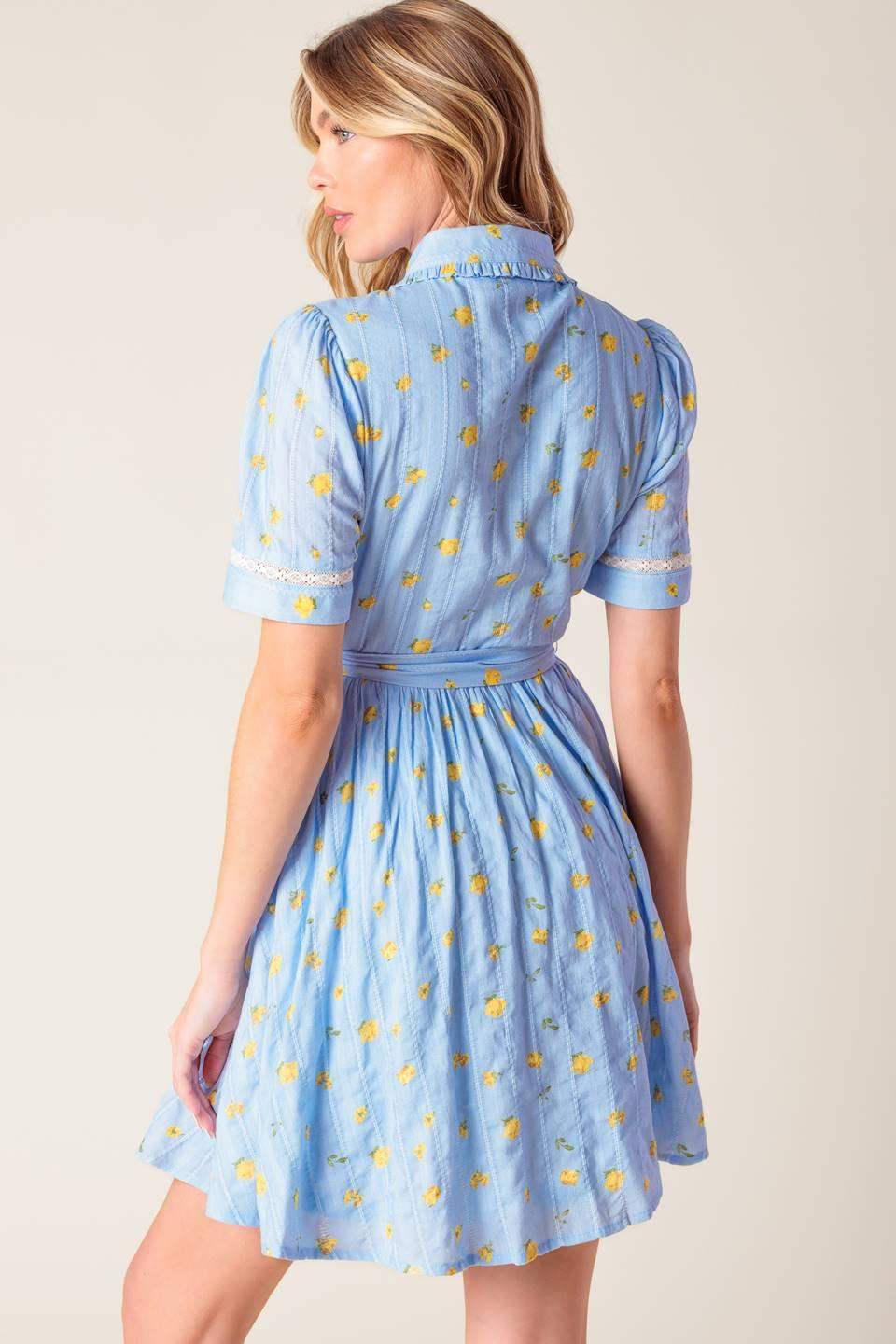 STARLIT SKIES WOVEN MINI DRESS - Flying Tomato - Flyclothing LLC