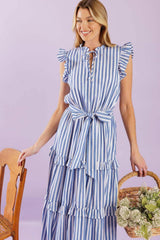 WHEN LIFE GIVES YOU WOVEN MIDI DRESS - Flying Tomato - Flyclothing LLC