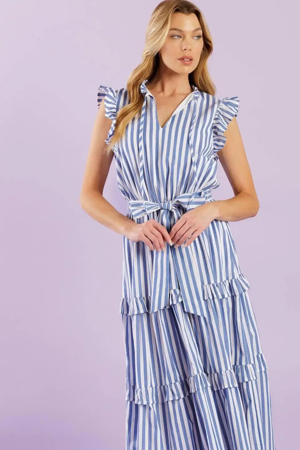 WHEN LIFE GIVES YOU WOVEN MIDI DRESS - Flying Tomato - Flyclothing LLC