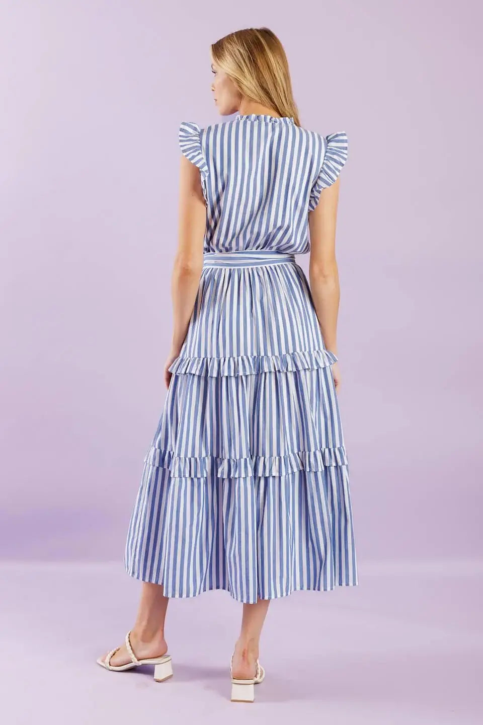 WHEN LIFE GIVES YOU WOVEN MIDI DRESS - Flying Tomato - Flyclothing LLC