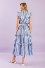 WHEN LIFE GIVES YOU WOVEN MIDI DRESS - Flying Tomato - Flyclothing LLC