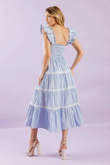 SWING OF THINGS WOVEN MIDI DRESS - Flying Tomato - Flyclothing LLC