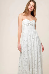 WISHING WELL WHITE WOVEN LACE MAXI DRESS - Flying Tomato - Flyclothing LLC