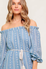 NO MORE CLOUDY SKIES WOVEN MINI DRESS - Flying Tomato - Flyclothing LLC