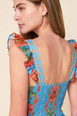 LOVELIEST MUSE IVORY WOVEN MIDI DRESS - Flying Tomato - Flyclothing LLC