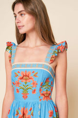 LOVELIEST MUSE IVORY WOVEN MIDI DRESS - Flying Tomato - Flyclothing LLC