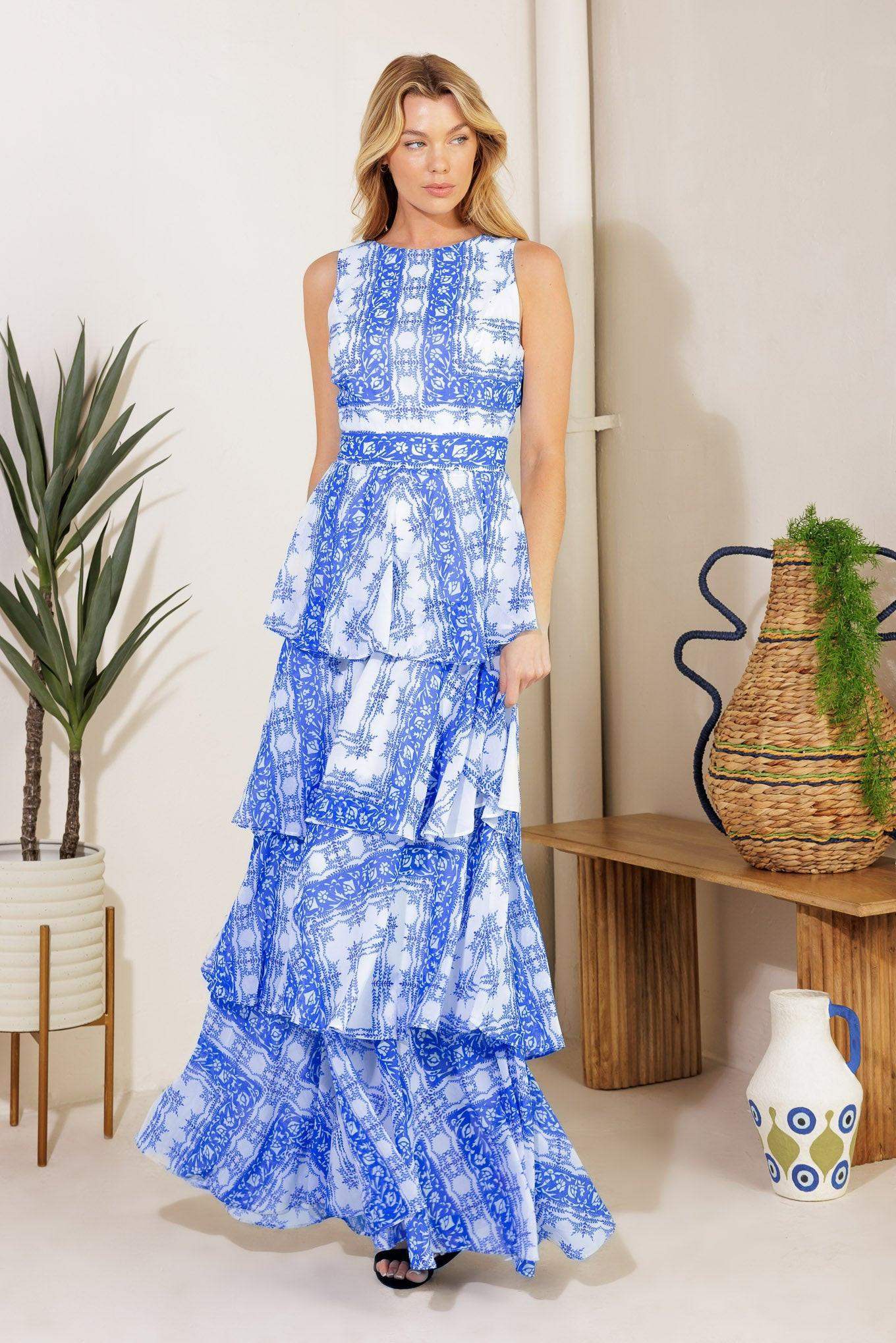 DREAM OF THE FLEET WOVEN MAXI DRESS - Flying Tomato - Flyclothing LLC