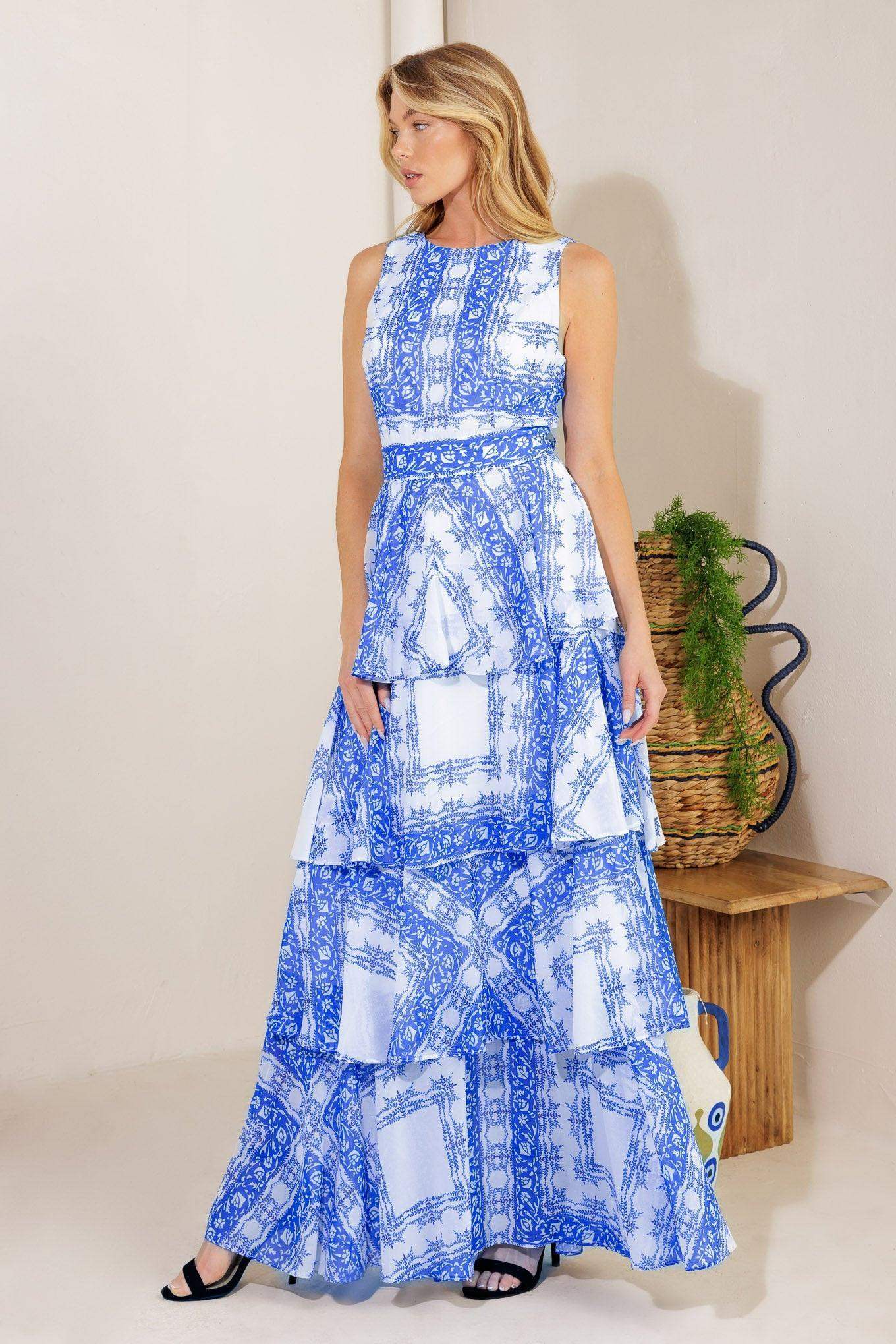 DREAM OF THE FLEET WOVEN MAXI DRESS - Flying Tomato - Flyclothing LLC