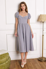 IT'S MY DAY WOVEN MIDI DRESS - Flying Tomato - Flyclothing LLC