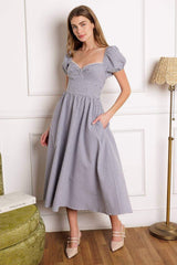 IT'S MY DAY WOVEN MIDI DRESS - Flying Tomato - Flyclothing LLC