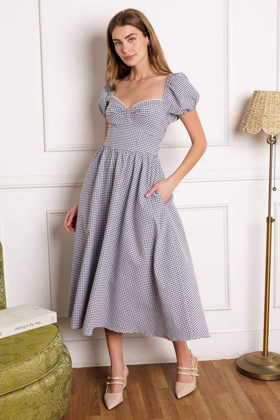 IT'S MY DAY WOVEN MIDI DRESS - Flying Tomato - Flyclothing LLC