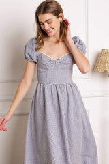 IT'S MY DAY WOVEN MIDI DRESS - Flying Tomato - Flyclothing LLC