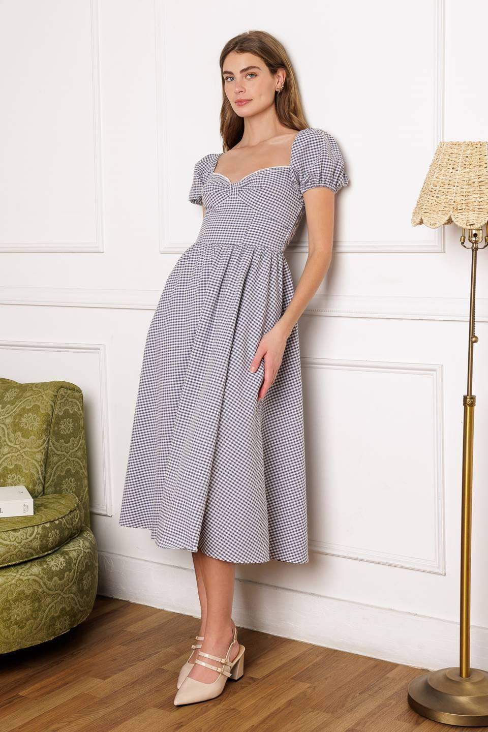 IT'S MY DAY WOVEN MIDI DRESS - Flying Tomato - Flyclothing LLC