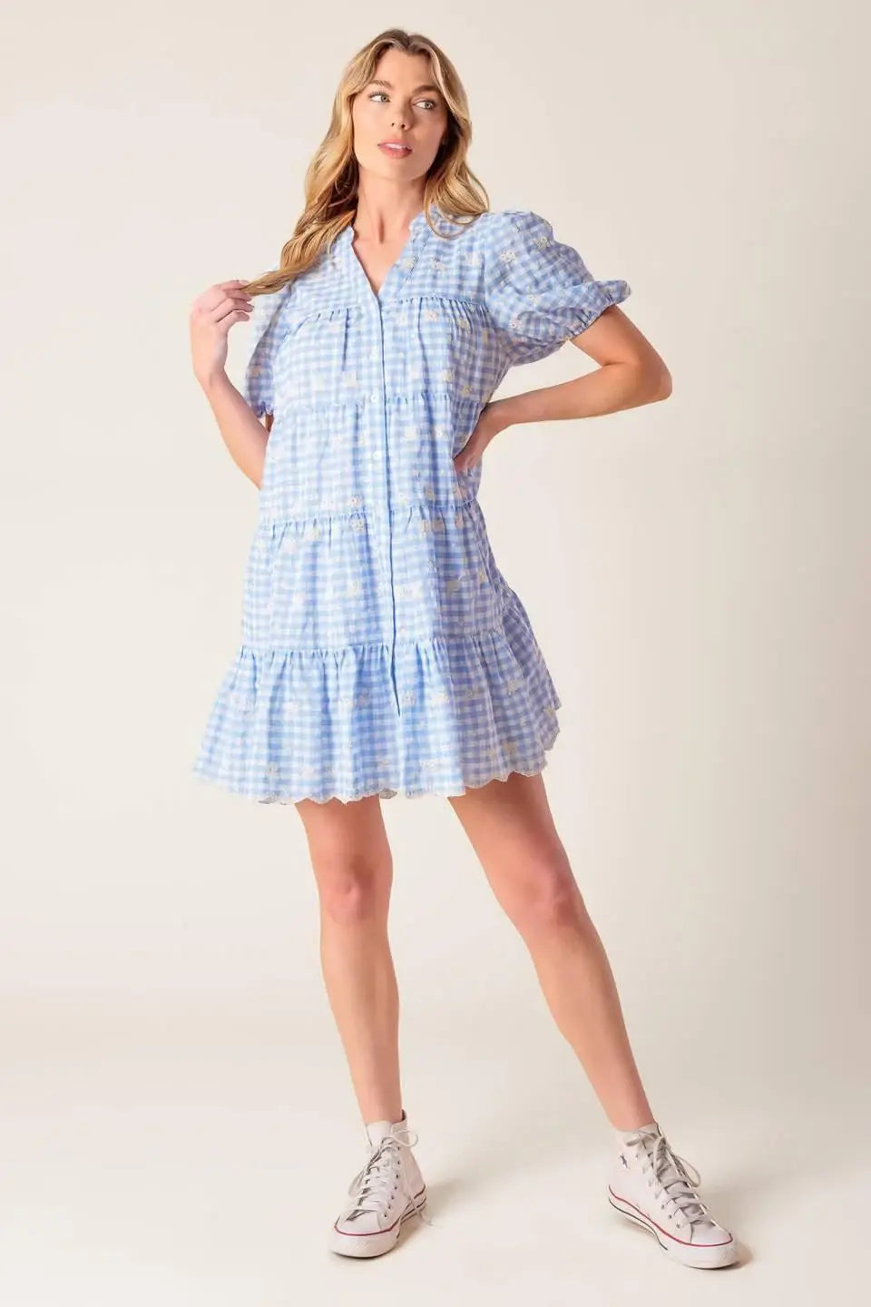 LET'S CATCH UP WOVEN BABYDOLL DRESS - Flying Tomato - Flyclothing LLC