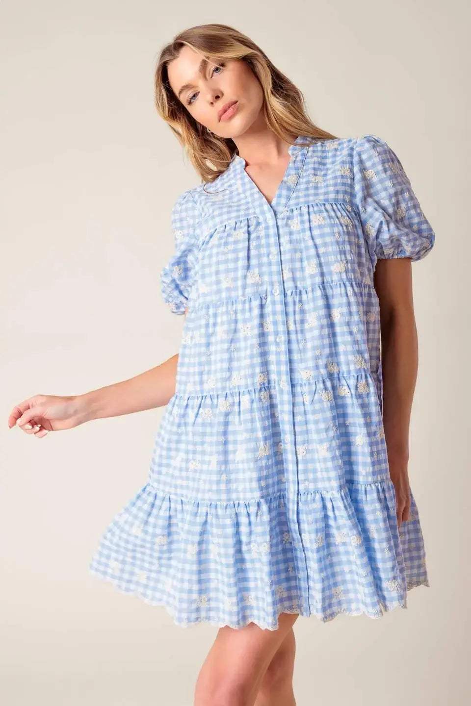 LET'S CATCH UP WOVEN BABYDOLL DRESS - Flying Tomato - Flyclothing LLC