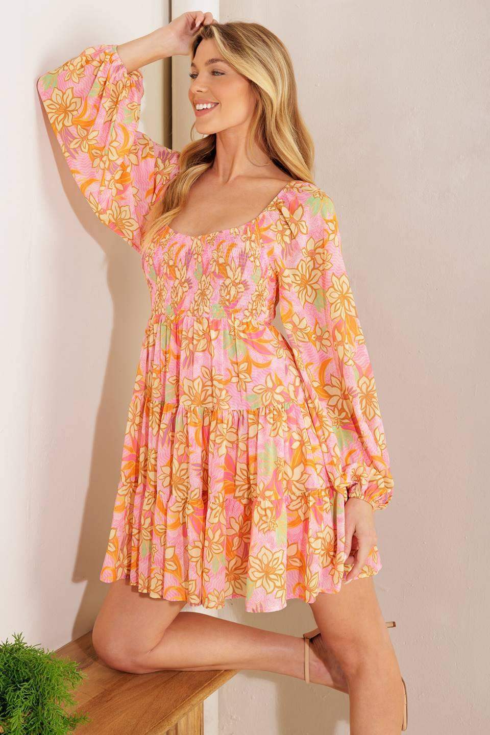 KILLING TIME WOVEN MINI DRESS - Flying Tomato - Flyclothing LLC