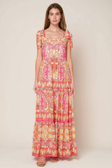 IMPRESSIVE FLIRT BLUE WOVEN MAXI DRESS - Flying Tomato - Flyclothing LLC