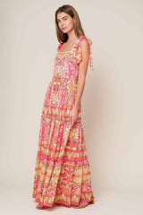 IMPRESSIVE FLIRT BLUE WOVEN MAXI DRESS - Flying Tomato - Flyclothing LLC