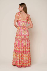 IMPRESSIVE FLIRT BLUE WOVEN MAXI DRESS - Flying Tomato - Flyclothing LLC