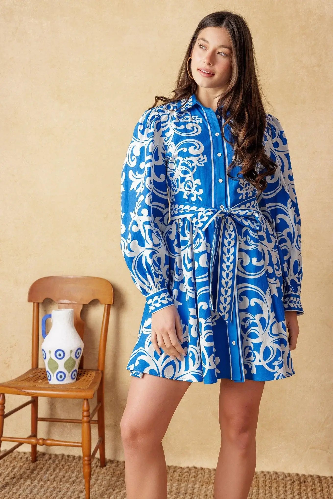 MOONSTONE DREAMS WOVEN MINI DRESS - Flying Tomato - Flyclothing LLC