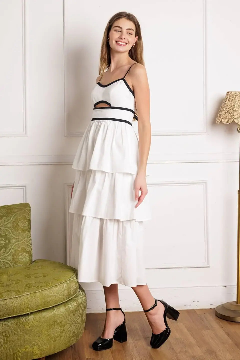 GO GETTER WOVEN MIDI DRESS - Flying Tomato - Flyclothing LLC