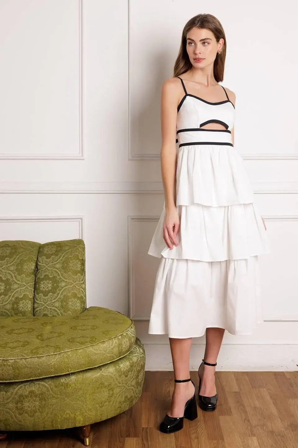 GO GETTER WOVEN MIDI DRESS - Flying Tomato - Flyclothing LLC