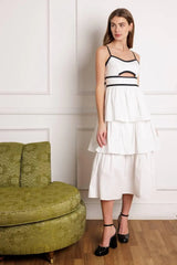 GO GETTER WOVEN MIDI DRESS - Flying Tomato - Flyclothing LLC