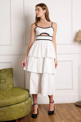 GO GETTER WOVEN MIDI DRESS - Flying Tomato - Flyclothing LLC