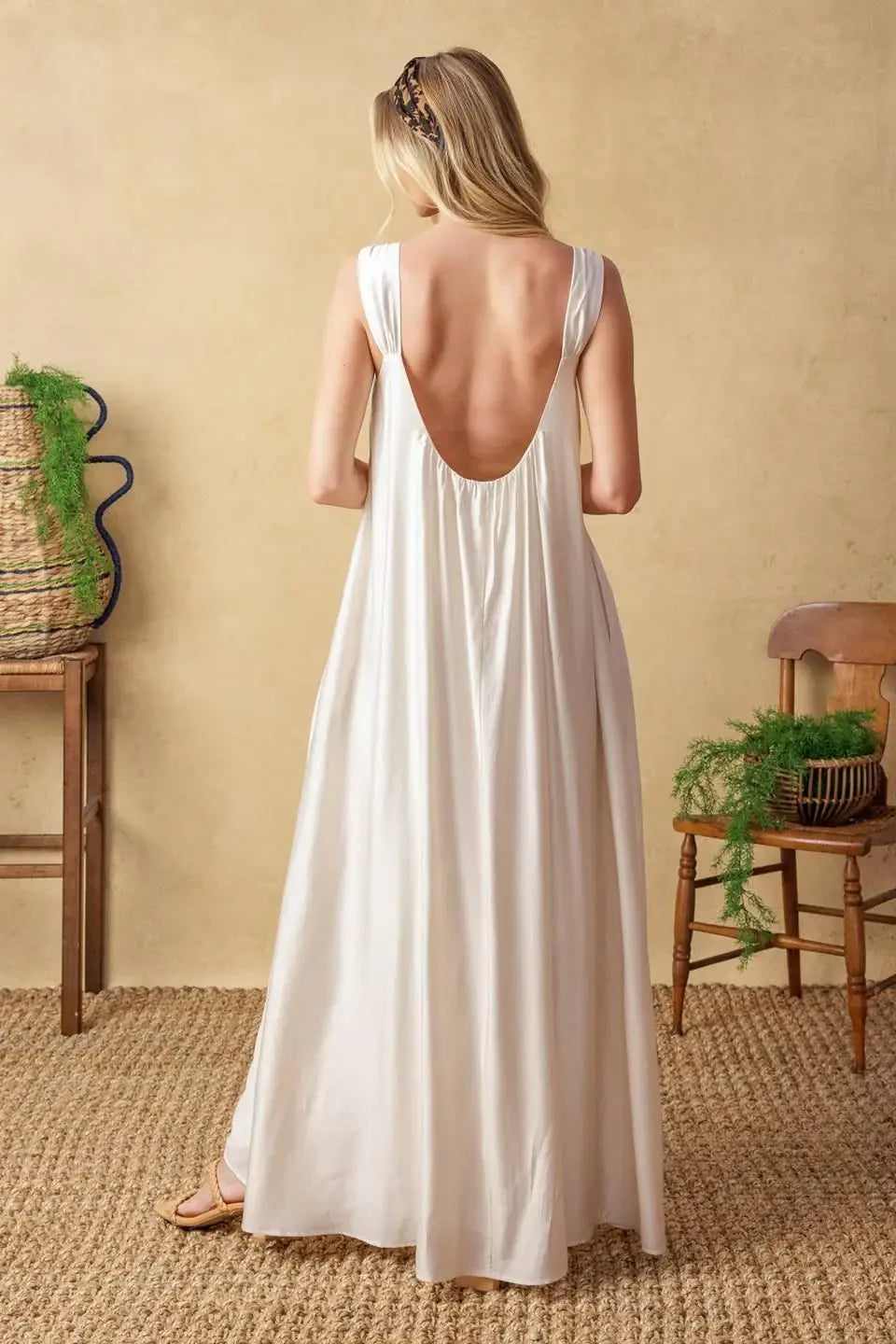 CELESTIAL SKIES WOVEN MAXI DRESS - Flying Tomato - Flyclothing LLC