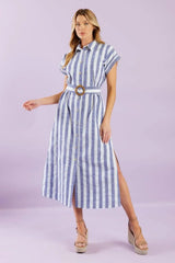 WOULD'VE BEEN THE ONE WOVEN MIDI DRESS - Flying Tomato - Flyclothing LLC