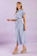 WOULD'VE BEEN THE ONE WOVEN MIDI DRESS - Flying Tomato - Flyclothing LLC
