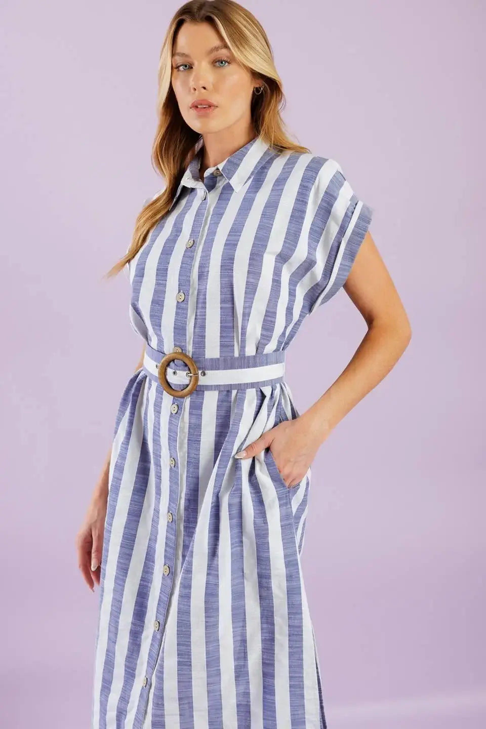 WOULD'VE BEEN THE ONE WOVEN MIDI DRESS - Flying Tomato - Flyclothing LLC