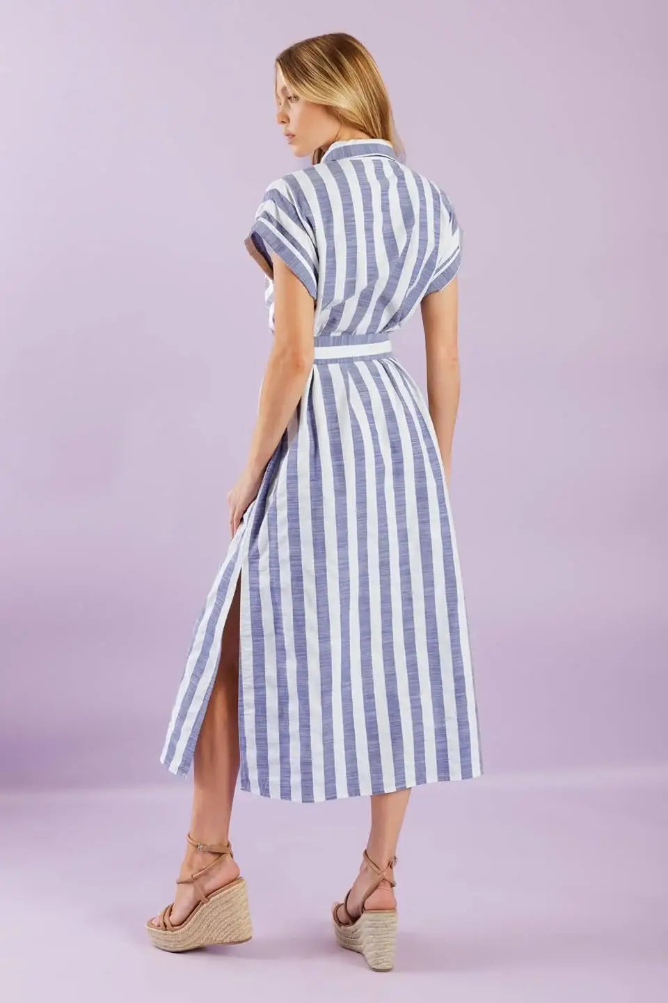 WOULD'VE BEEN THE ONE WOVEN MIDI DRESS - Flying Tomato - Flyclothing LLC