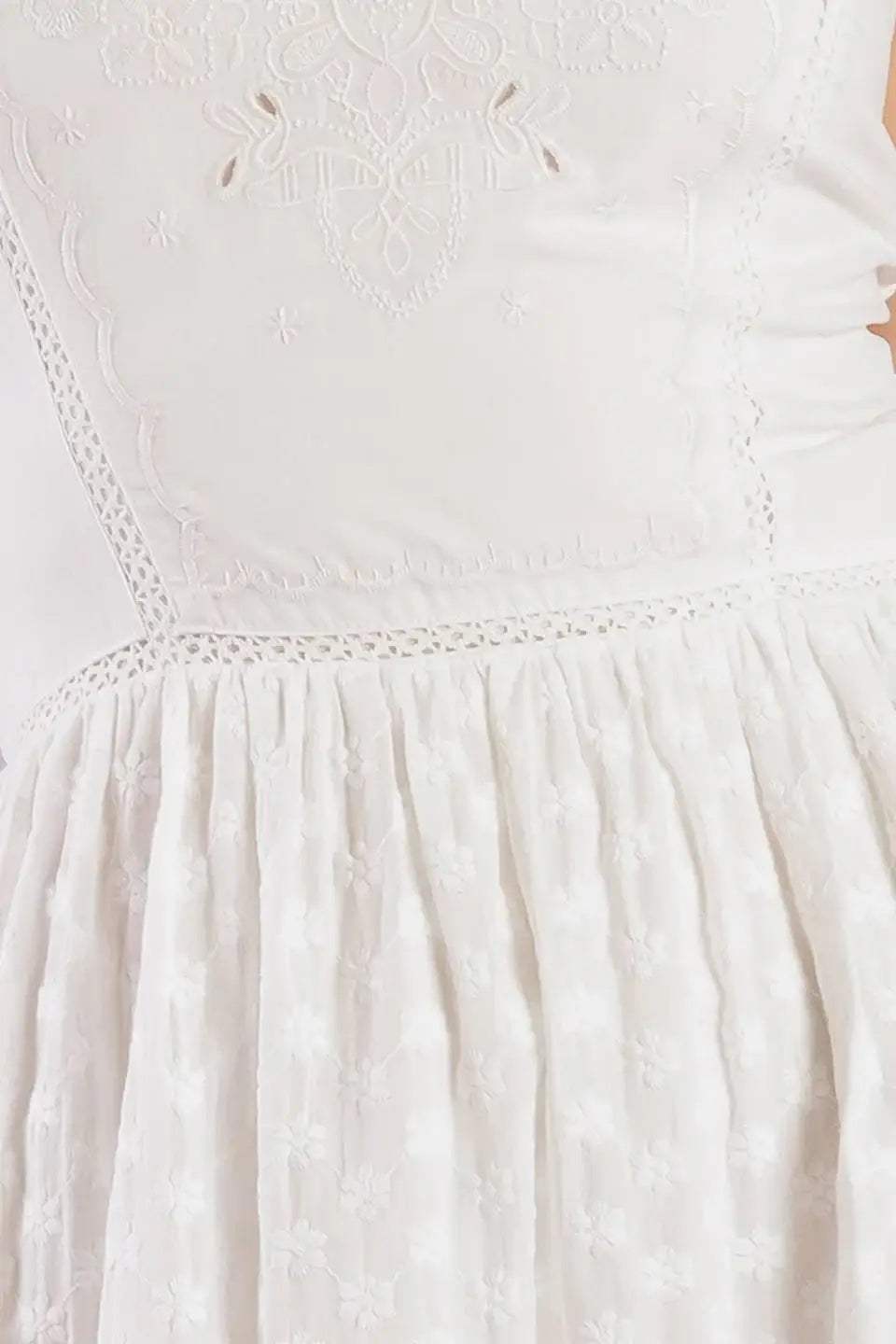 ENCHANTING MOMENTS WOVEN MIDI DRESS - Flying Tomato - Flyclothing LLC