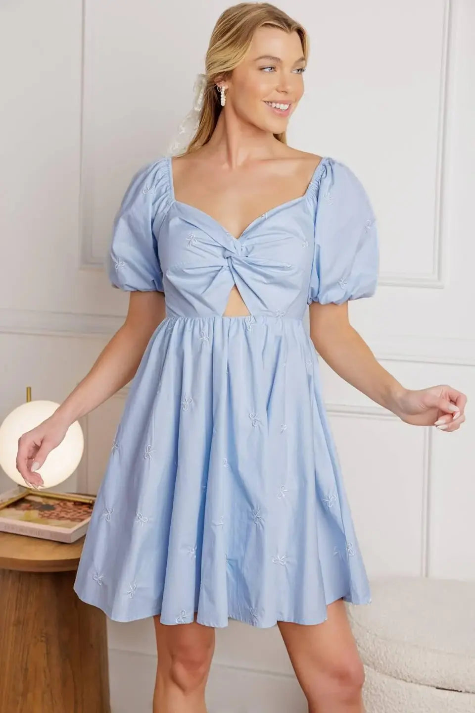 GOTTA LOVE WOVEN MINI DRESS - Flying Tomato - Flyclothing LLC