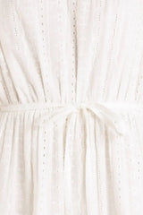 STARLIGHT SOIREE WOVEN EYELET MINI DRESS - Flying Tomato - Flyclothing LLC