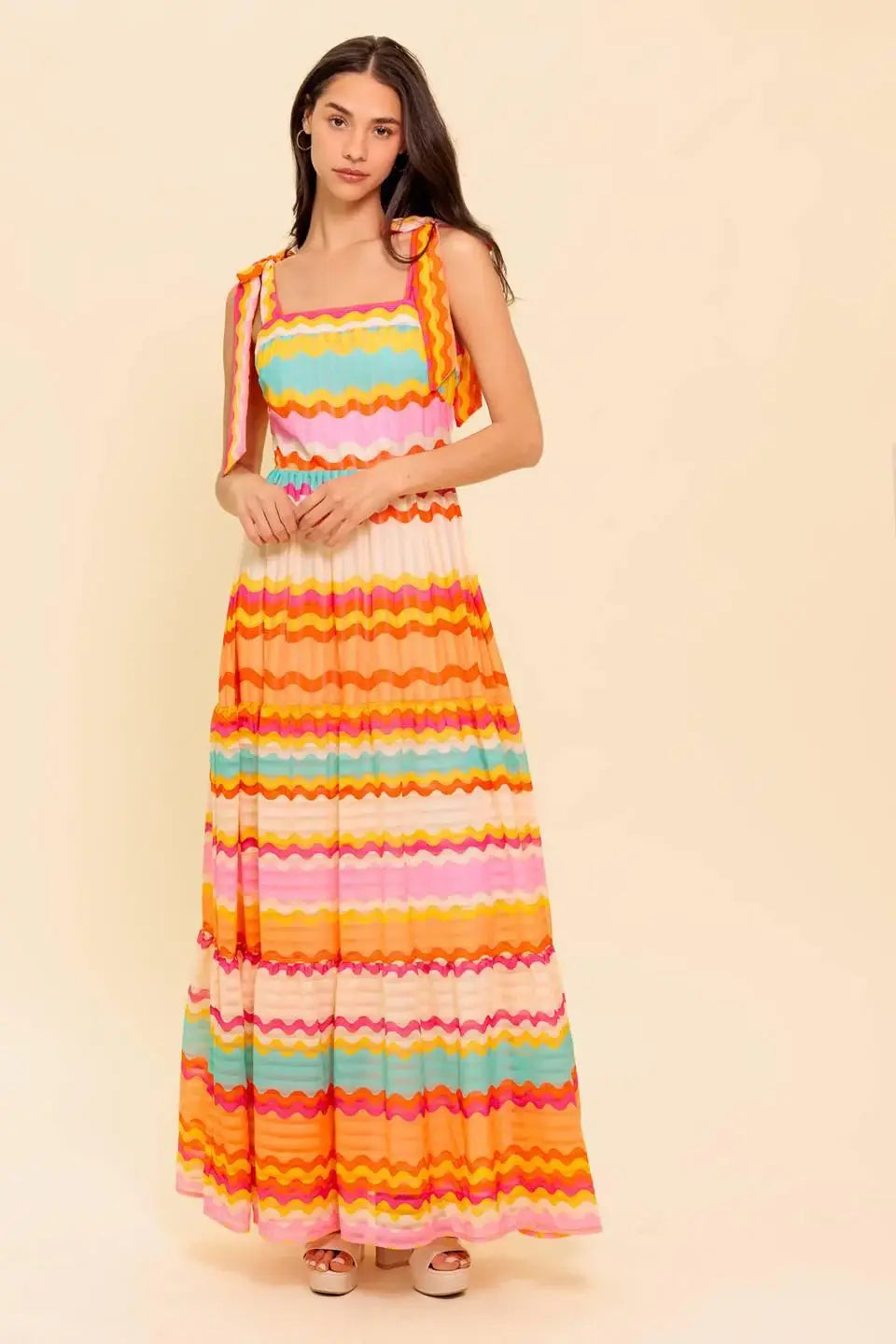 IN THE SPOTLIGHT WOVEN MAXI DRESS - Flying Tomato - Flyclothing LLC