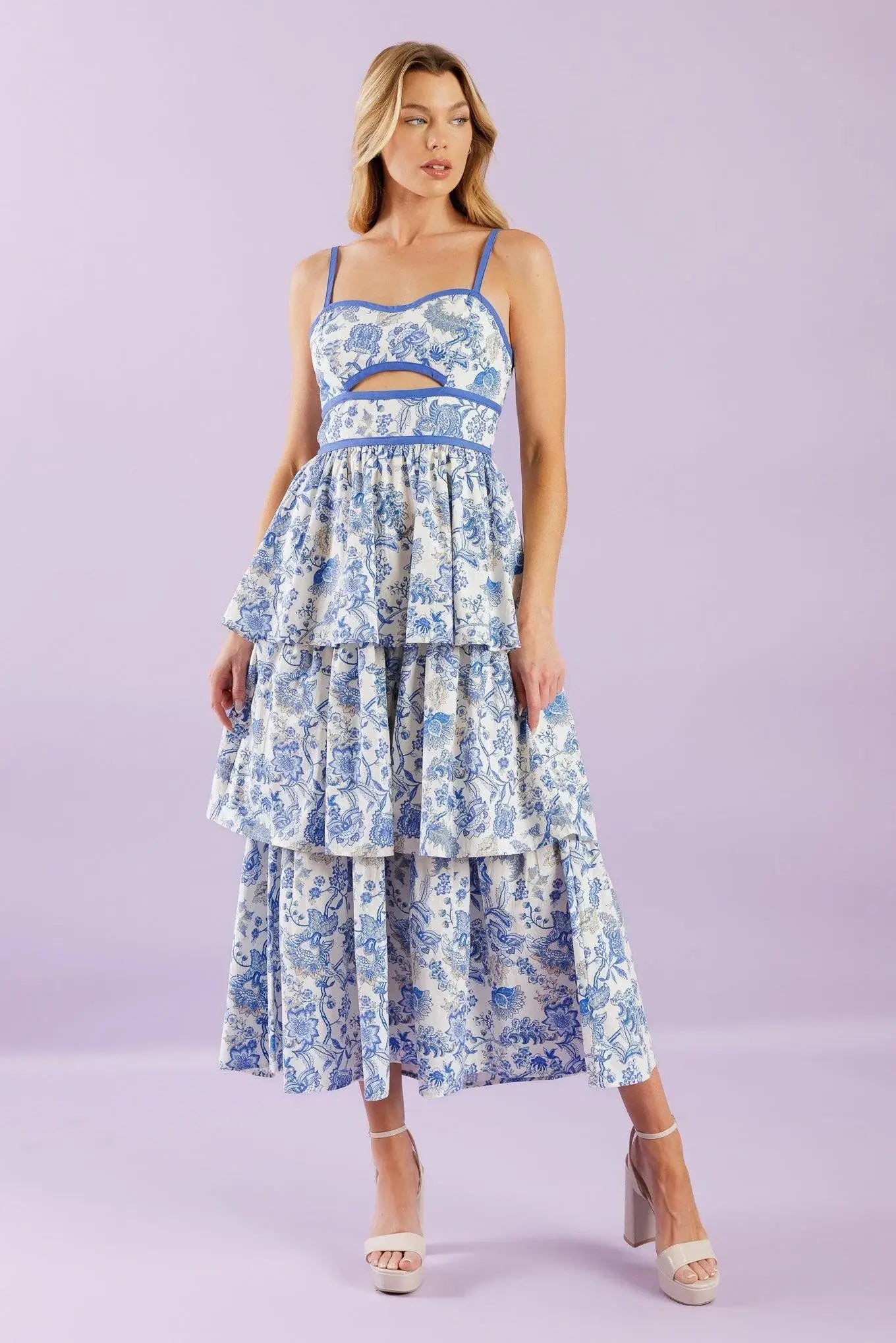 A GREAT ESCAPE WOVEN MIDI DRESS - Flying Tomato - Flyclothing LLC