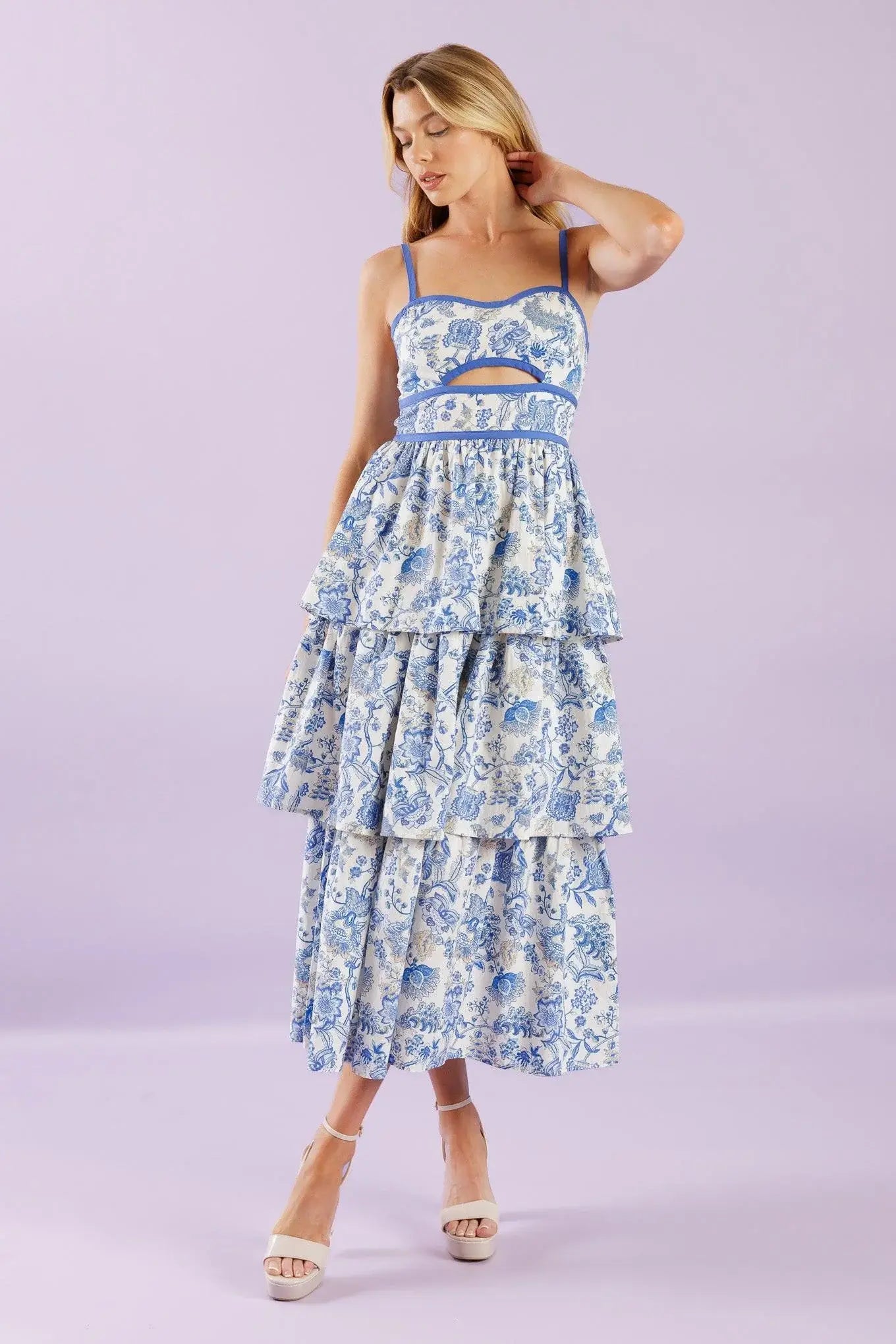 A GREAT ESCAPE WOVEN MIDI DRESS - Flying Tomato - Flyclothing LLC