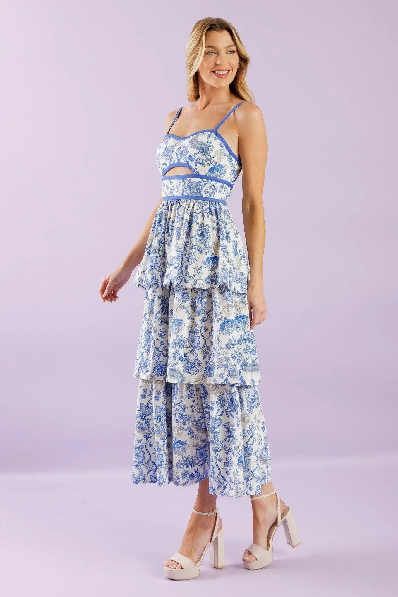 A GREAT ESCAPE WOVEN MIDI DRESS - Flying Tomato - Flyclothing LLC