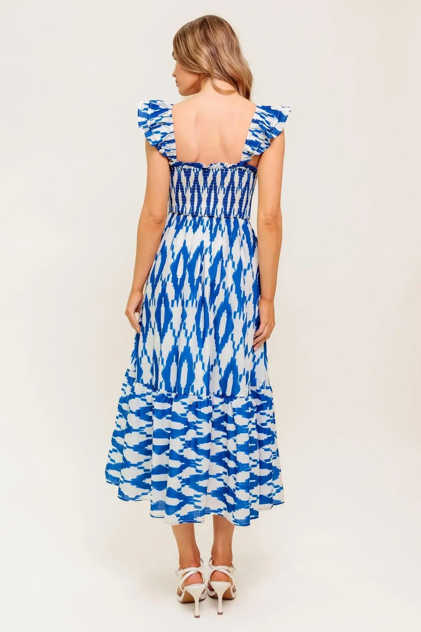 LOST IN THE DETAILS WOVEN MIDI DRESS - Flying Tomato - Flyclothing LLC